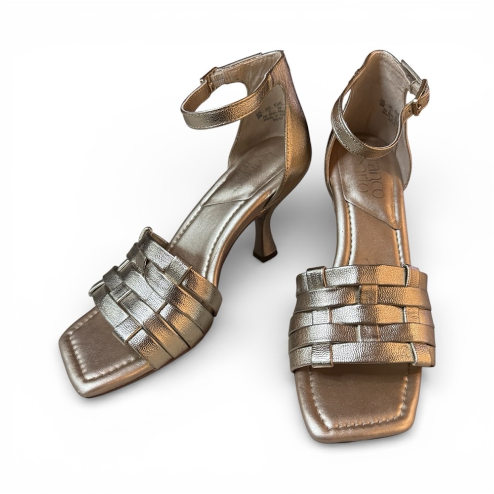 💛 Franco Sarto Gold Strappy Heels 💛